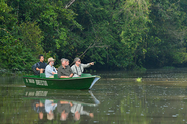 Boat on Kinabatangan River, Malaysia